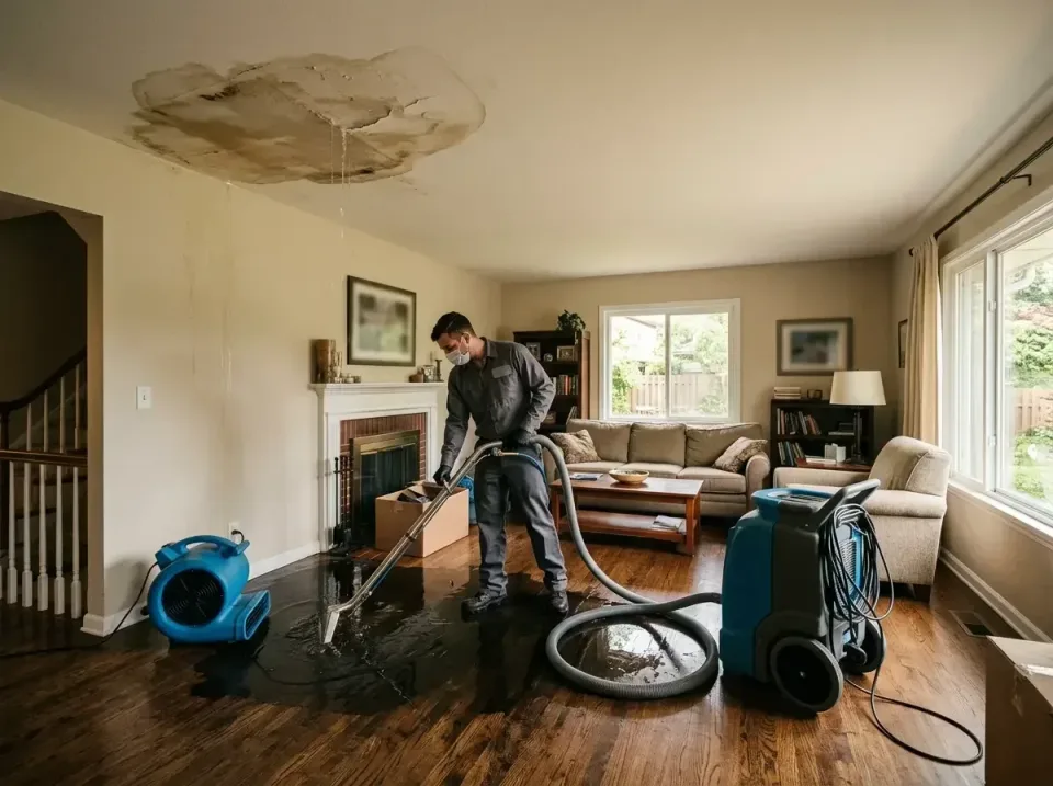 attic-pipe-burst-ceiling-drip-008 — frequently asked questions, Water Damage Restoration & Carpet Care in K. I. Sawyer, MI